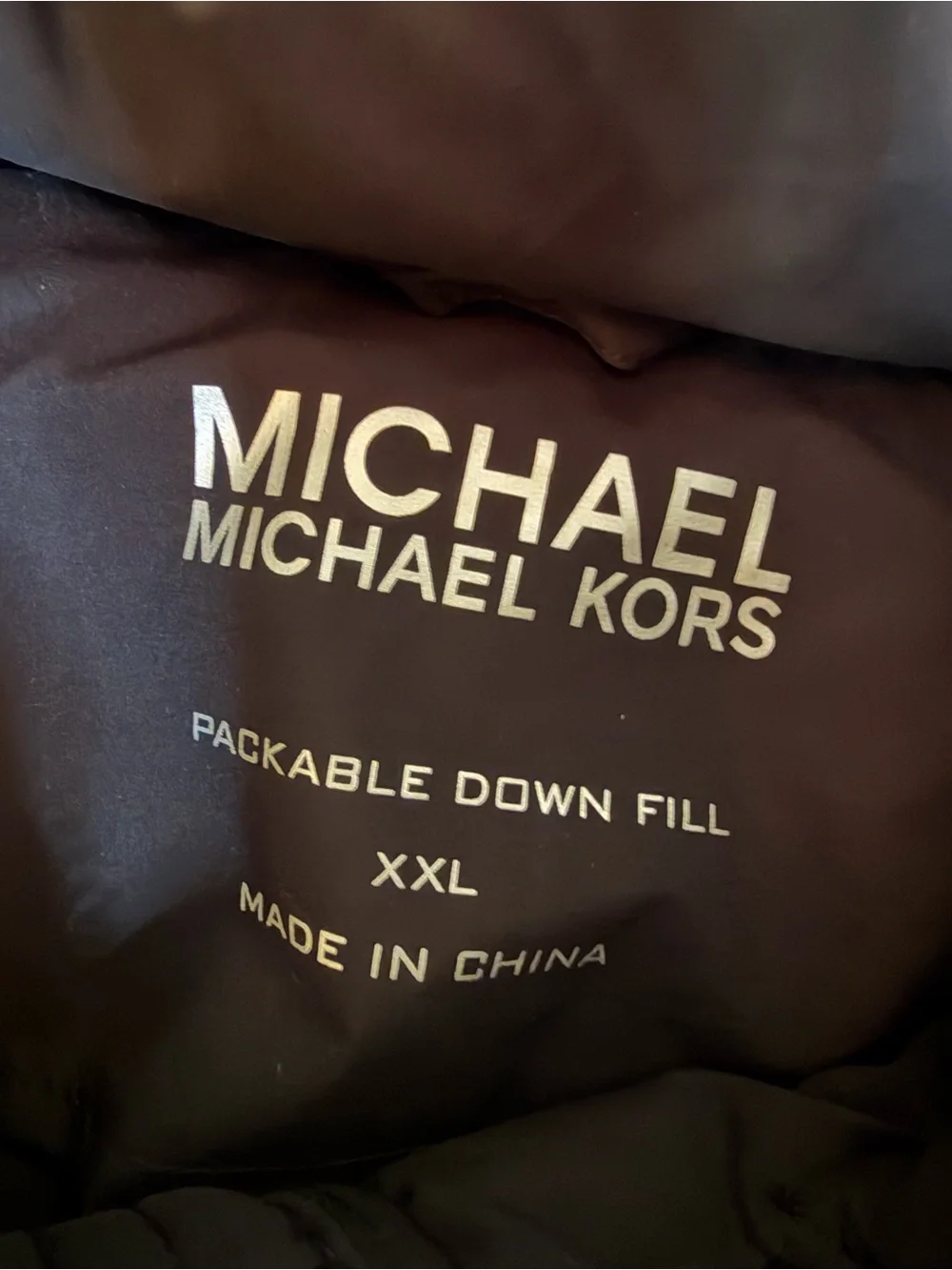 Michael Michael Kors Packable Down Fill Puffer Coat – Women’s XXL Black Hooded - Picture 2 of 10